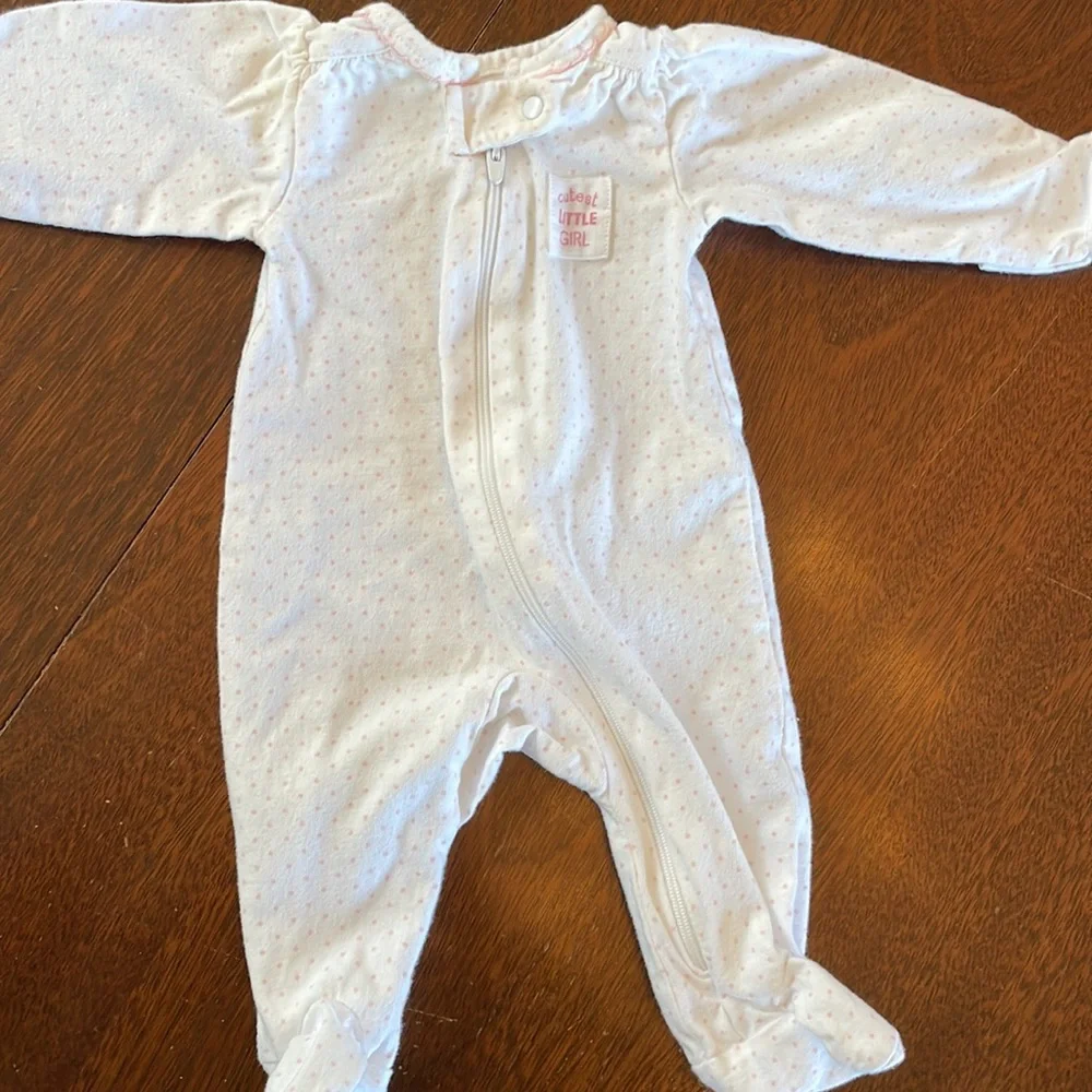 NB, 6-9 mths, 12-18 mths, 3T sleepers for girl family 4 lot bundle - Picture 2 of 9